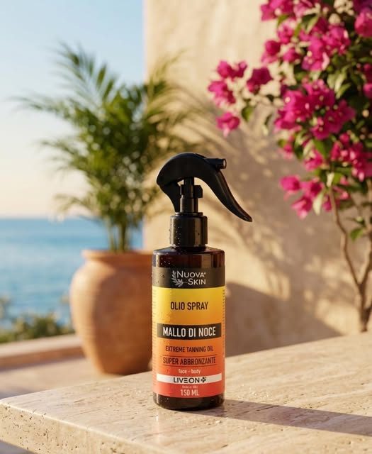 Nuova Skin Mallo di Noce – Intensyvus Įdegio Aliejus Purškiklis