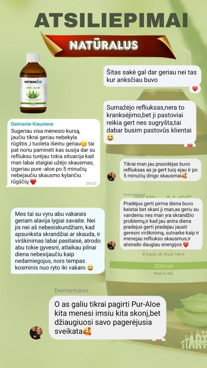 Pur Aloe Vera produkto atsilepimai 